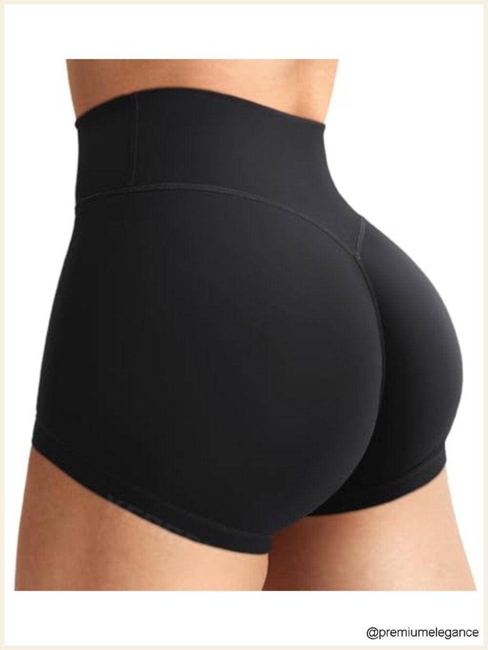 Women's 2.5" High Rise No Front Seam Biker Shorts 80% Nylon 20% Spandex